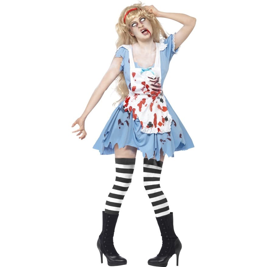 ハロウィン 血のり付き ゾンビメイド服 仮装衣装