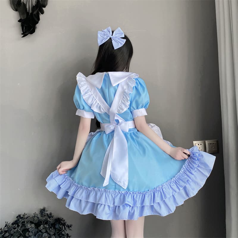 メイド服 ふんわりフリルメイドワンピース