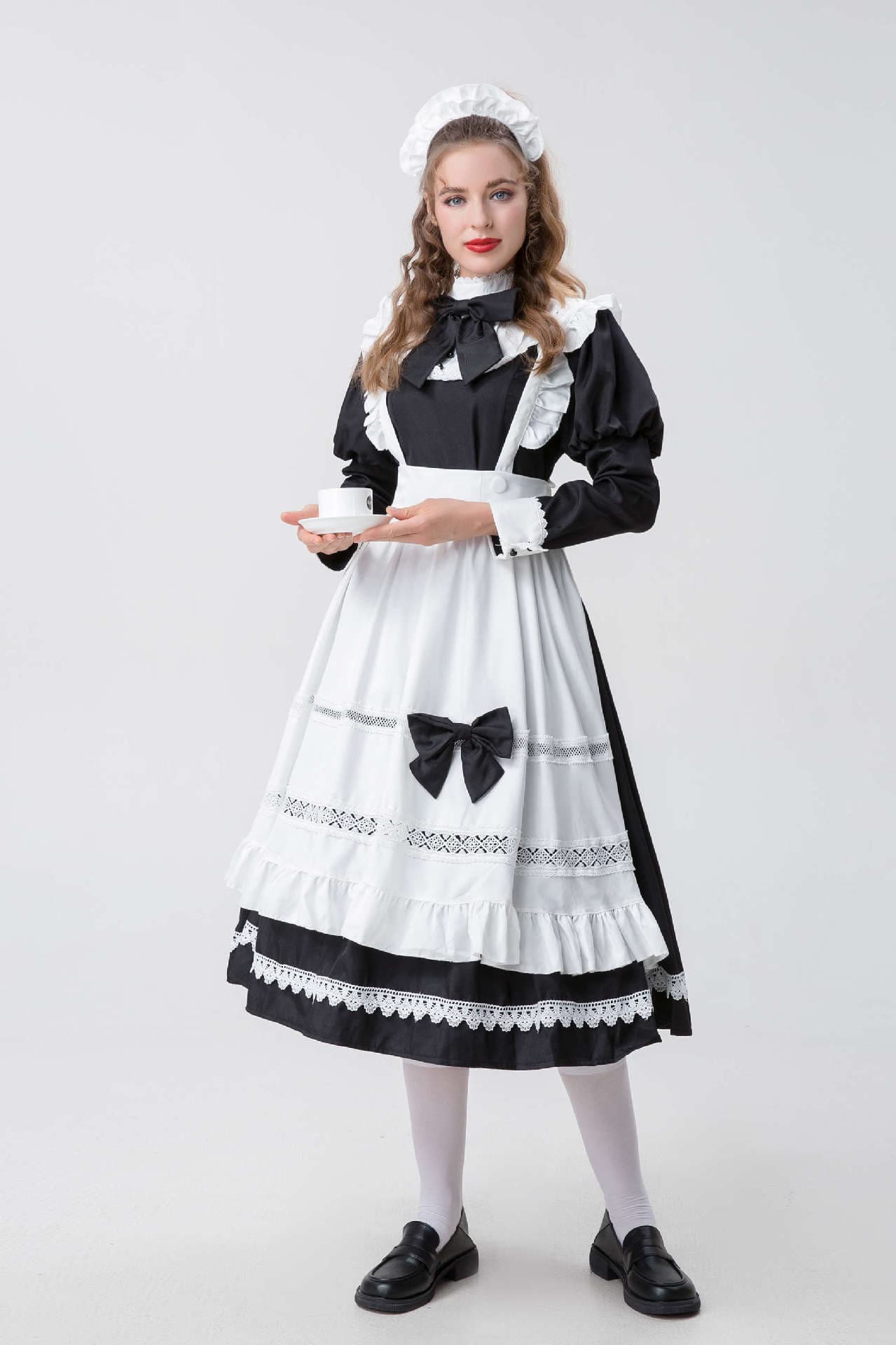 メイド服 伝統風格メイドドレス