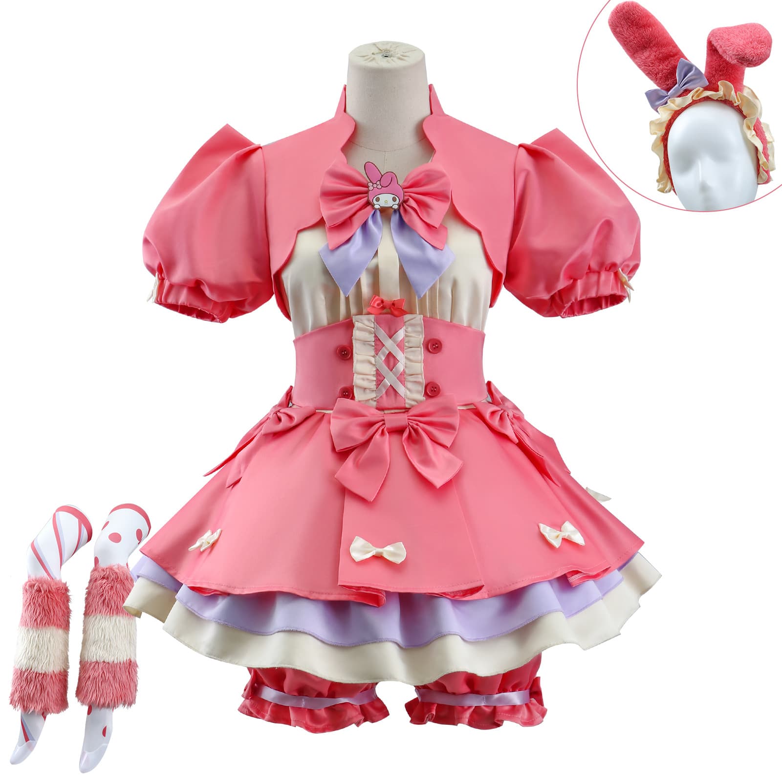 うさみみリボンメイド服セット