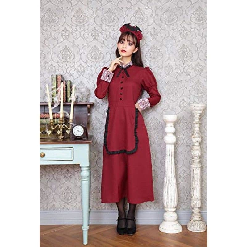 メイド服 メイド服 古城の給仕ワンピース