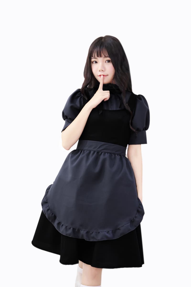 クラシカル グレー メイド服 コスプレ衣装 上品な仕上がり