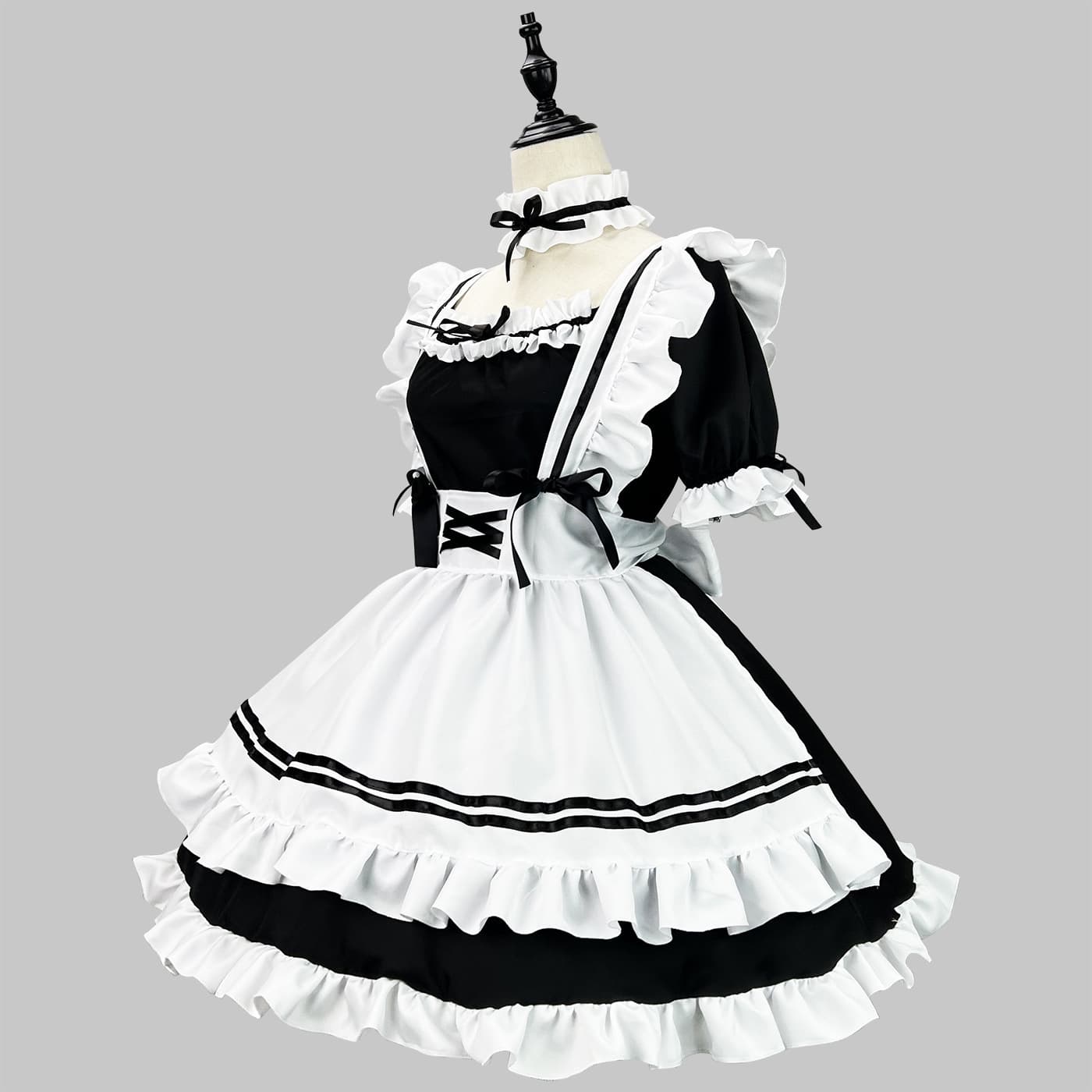 メイド服 優美なフリルメイド衣装