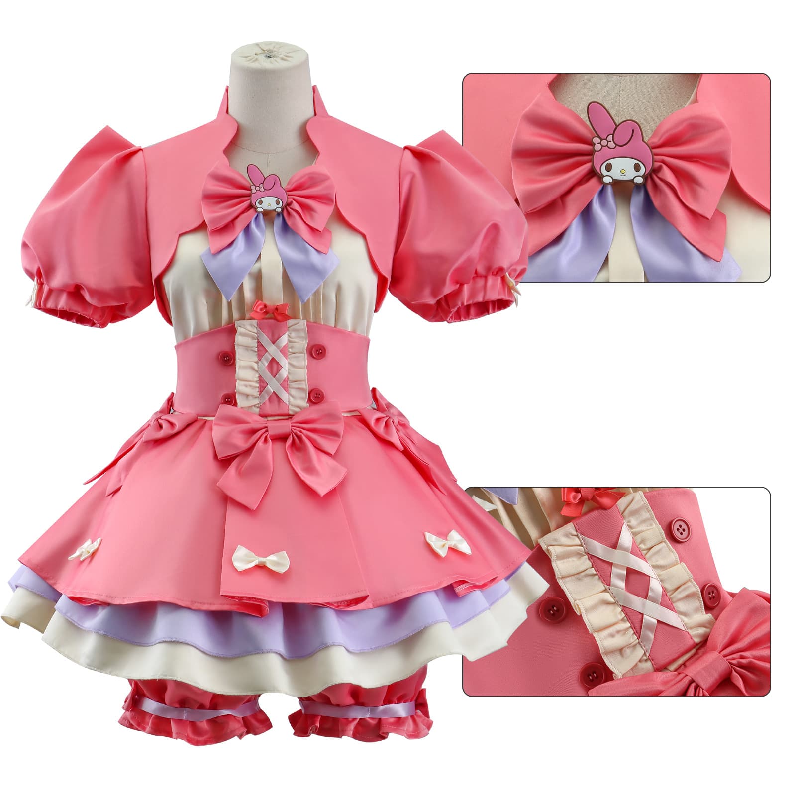 うさみみリボンメイド服セット