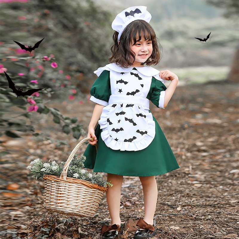 メイド服 ハロウィンコウモリメイドセット