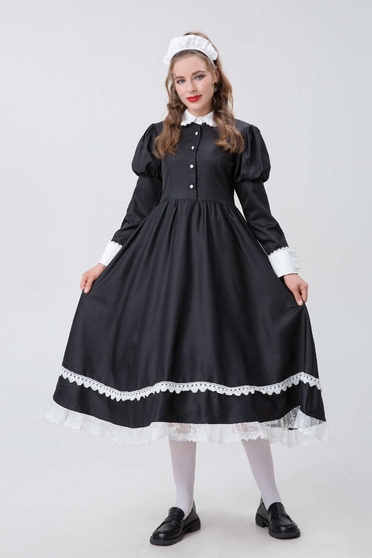 メイド服 伝統風格メイドドレス